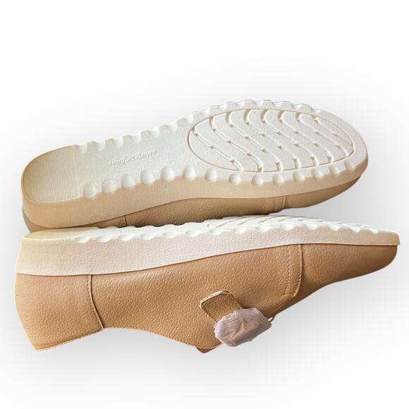 Comfortview Noemi Beige Faux Nubuck Comfort Slip-on Monk Strap Loafer Size 9.5WW - Picture 9 of 15